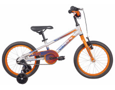 Велосипед 16" Apollo NEO boys Brushed Alloy / Orange / Navy Blue Fade