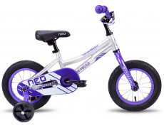 Велосипед 12" Apollo NEO girls фиолетовый/белый
