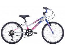 Велосипед 20" Apollo NEO 6s girls Brushed Alloy / Navy Blue / Pink Fade