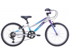 Велосипед 20" Apollo NEO 6s girls Brushed Alloy / Purple / Blue Fade
