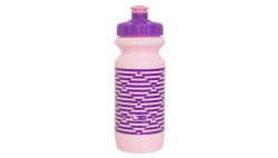 Фляга 0,6 Green Cycle STRIPES з великим соском, pink nipple/purple cap/pink bottle