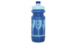 Фляга 0,6 Green Cycle BLUE CUPS з великим соском, blue nipple/blue cap/blue bottle