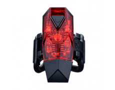 Блималка задня INFINI Mini LAVA, USB, 3 діоди, 4 режими, USB кабель, з кріпл.