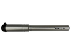 Мінінасос Green Cycle GPM-1871A алюмінієвий з манометром, Presta+Schrader, 120psi