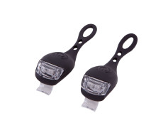 Комплект блимавок Green Cycle Micra 2 LED передня і задня 2 батерейки в кожній CR2032