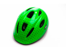 Шолом дитячий Green Cycle FLASH розмір 50-54см зелено-чорний лак