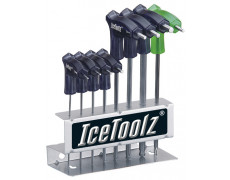 Набір ключів ICE TOOLZ 7M85 шестигранників д/майстер. 2x2.5x3x4x5x6x8 мм, з ручками і заокругленим кінцем