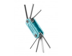 Ключ Ice Toolz "Handy-7" 94H2 складной, нержавеющая сталь, голубой
