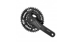 Комплект шатунів PROWHEEL ZEPHYR-601 (10S) 175mm, 42/32/24T BLACK