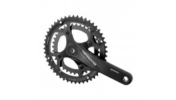 Комплект шатунів PROWHEEL ZEPHYR-751 170мм, 48/36T, чорні
