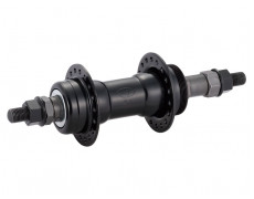 Втулка задн. Quando KT-122R під V-brake 36H 165mm, 6-7 шв. на гайках сталева чорна
