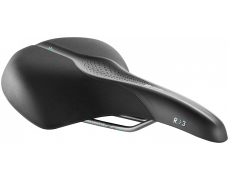 Сідло Selle Royal SCIENTIA R3 Relaxed, 3D skingel, оббивка Black gummy/Black mokka, 289х224мм, 520г, рейли сталь + Curva suspension, unisex, чорне