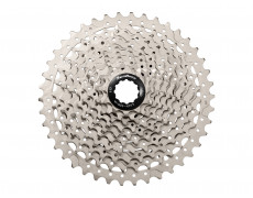 Касета 10-k 11-46T SUN RACE MS2 MTB, сталевий павук, Metallic Silver