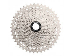 Касета 11-k 11-46T SUN RACE MS7 MTB, сталевий павук, Metallic Silver