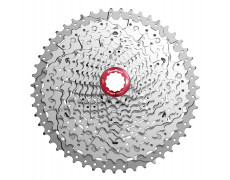 Касета 11-k 11-46T SUN RACE MX8 MTB, алюмінієвий павук, Metallic Silver