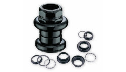 Рулевая колонка 1"  VP VP-H692W, резьбовая, d 22.2/30/27, 24 TPI, подшипники сепараторные, стальная, черная
