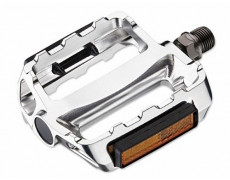 Педаль VP VP-469 9/16, BO, BS, Burnished Silver, BS, K-Mark, #8 ED Black Axle