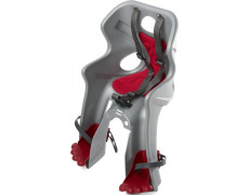 Сидіння пер. Bellelli Rabbit Handlefix до 15кг, сріблясте з червоною підкладкою