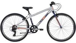 Велосипед 26" Apollo NEO 7s boys Brushed Alloy/Navy Blue/Pearl Orange