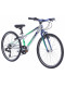Велосипед 24" Apollo NEO 7s boys Brushed Alloy / Navy Blue / Neon Green Fade