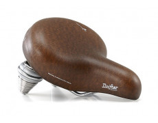 Сідло Selle Royal Premium DRIFTER SMALL, Royalgel, оббивка Kennenback, 251х221мм, 995г, хромовані рейли і пружини, unisex, коричневе