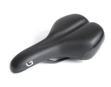 Седло Green Cycle Comfort 179, стальные рейлы, черное