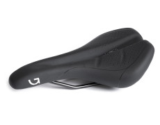 Сідло Green Cycle Active Air 160, сталеві рейли, чорне