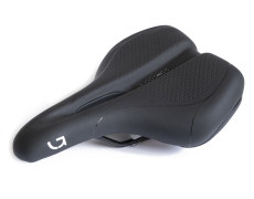 Седло Green Cycle Active Air 199, стальные рейлы, черное