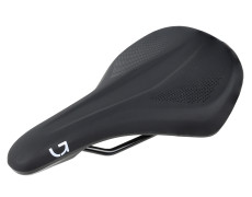 Сідло Green Cycle Comfort Foam 162, сталеві рейли, чорне