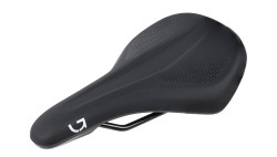 Сідло Green Cycle Comfort Foam 162, сталеві рейли, чорне