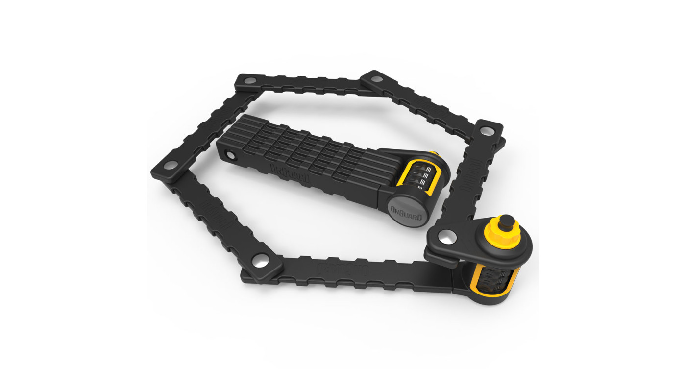 Замок складаний Onguard K9 Heavy Duty Combo, 75см, 5 ключів, короб-тримач на раму