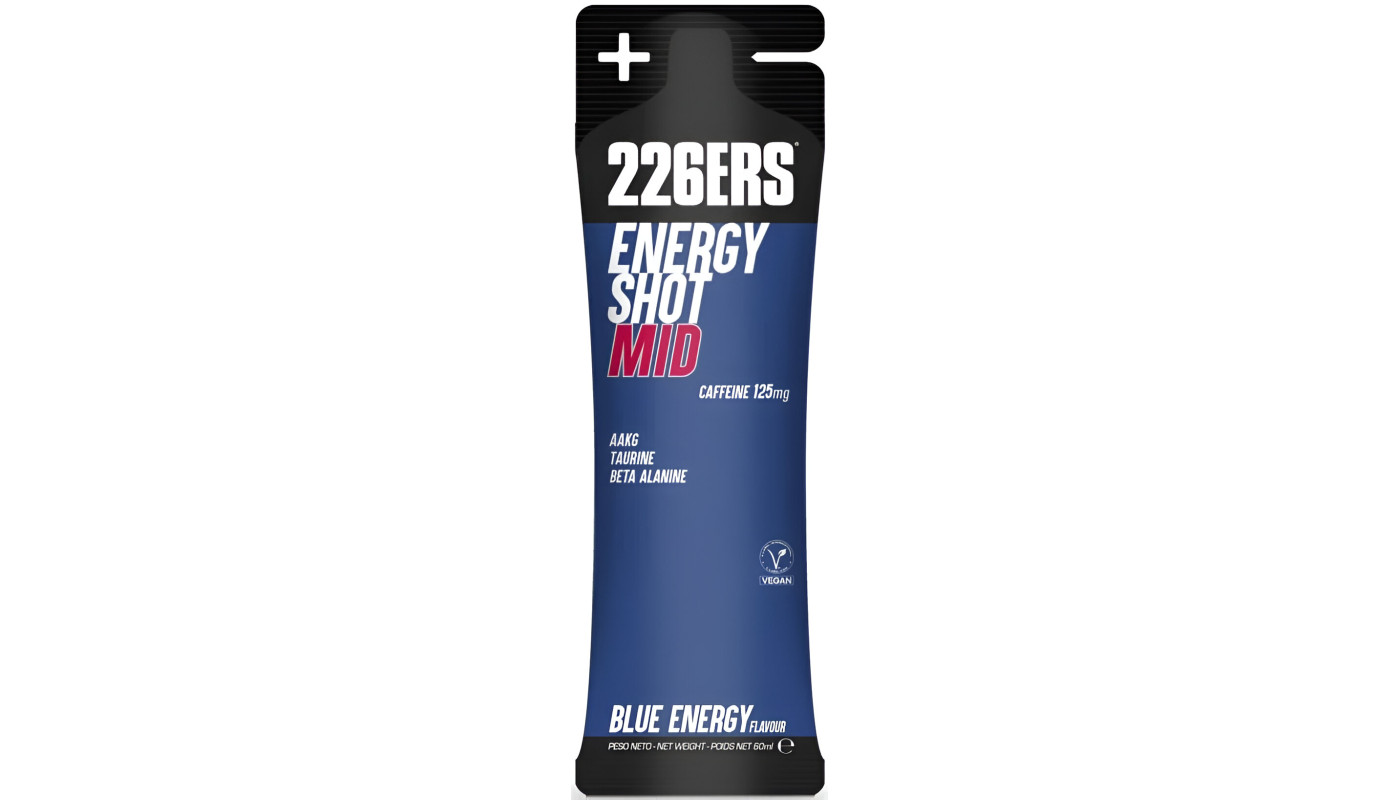 Гель 226ERS Energy Shot MID 125мг кофеина синяя энергия 60г