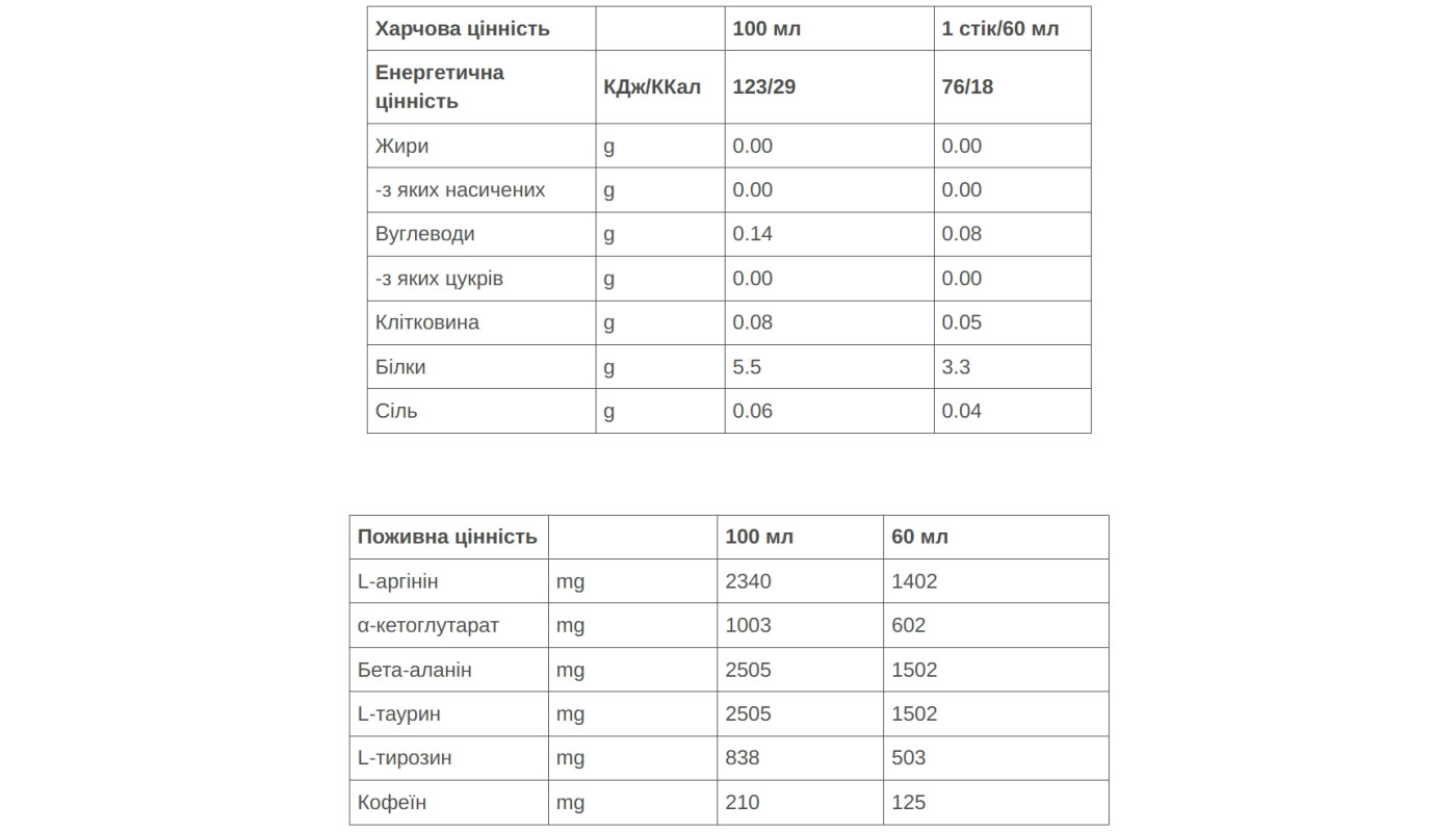 Гель 226ERS Energy Shot MID 125мг кофеина синяя энергия 60г