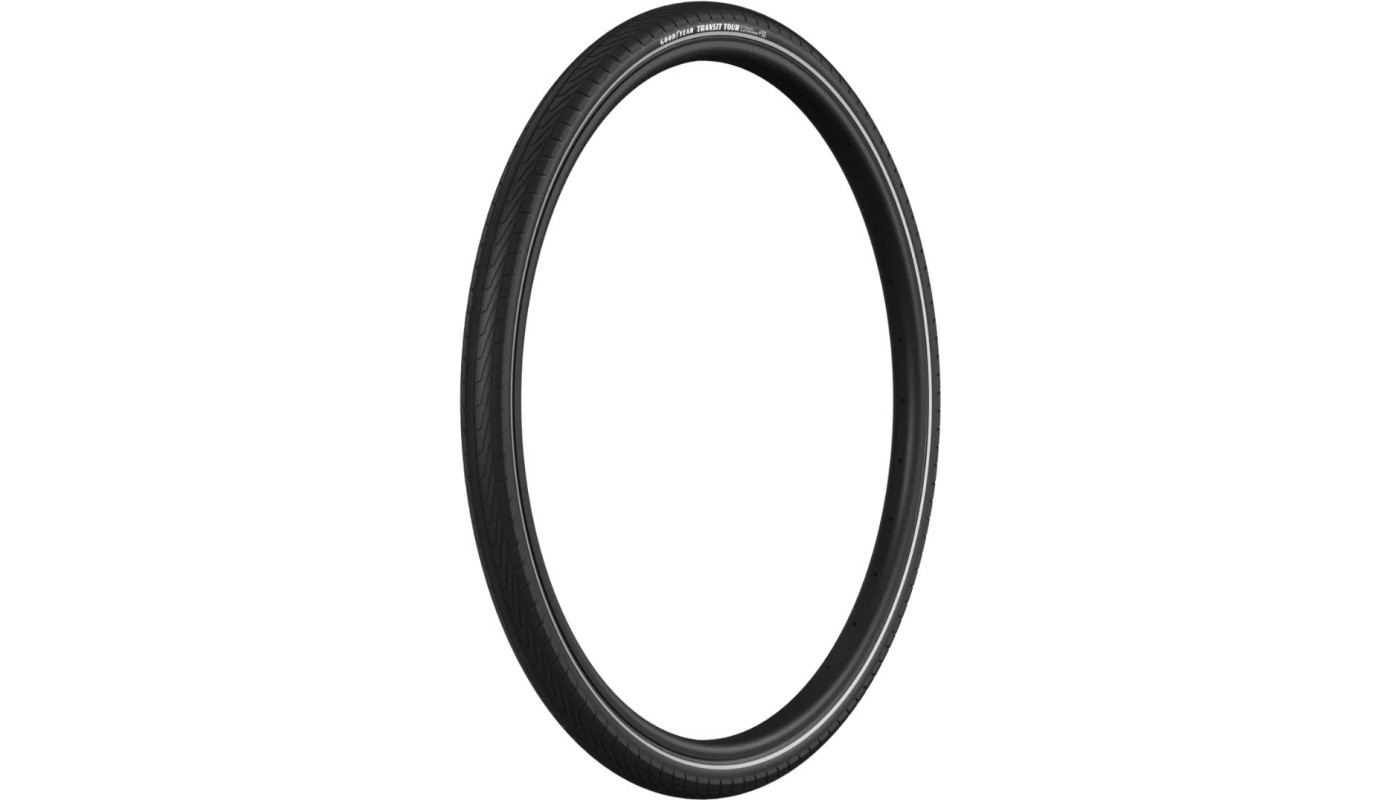Покрышка 700x40 (40-622) GoodYear Transit Tour S3:Protection, Wire, Black + reflective strips, 60tpi