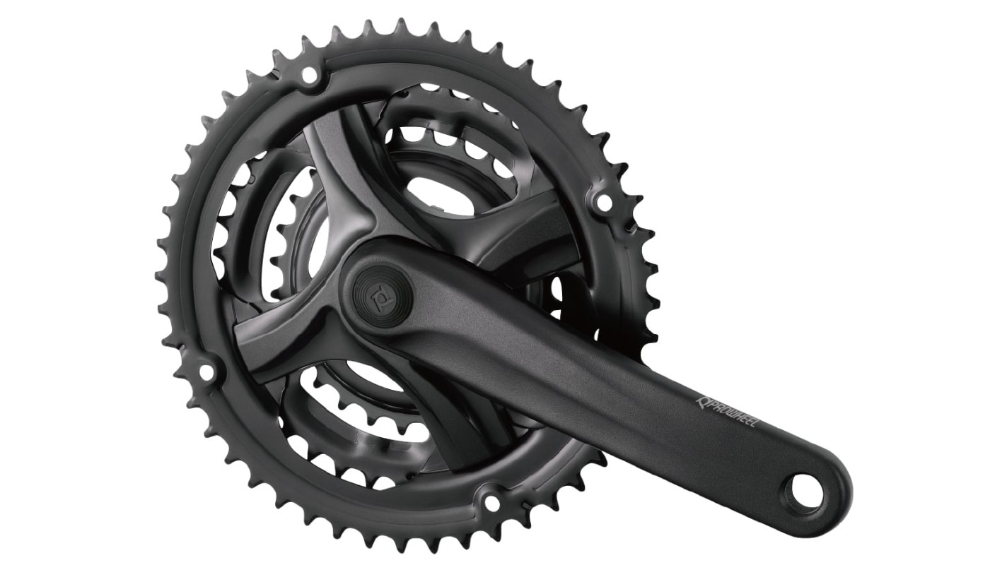 Комплект шатунів PROWHEEL TY-CM90, (8S/7S), 175mm, 48/38/28T black