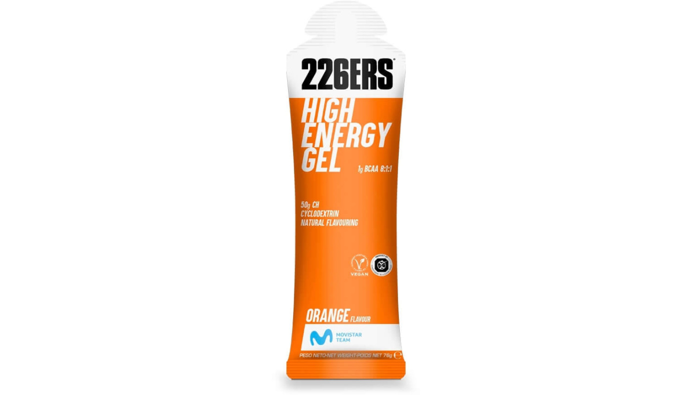 Гель 226ERS High Energy 50г вуглеводів BCAA апельсин 76г
