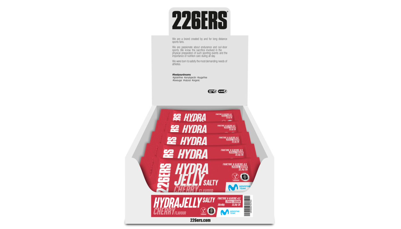 Батончик-желе 226ERS Hydrajelly солона вишня 40г 30шт/уп 1200г