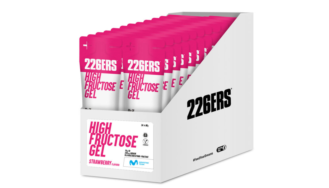 Гель 226ERS High Fructose 55г вуглеводів Полуниця 80г 24шт/уп 1920г