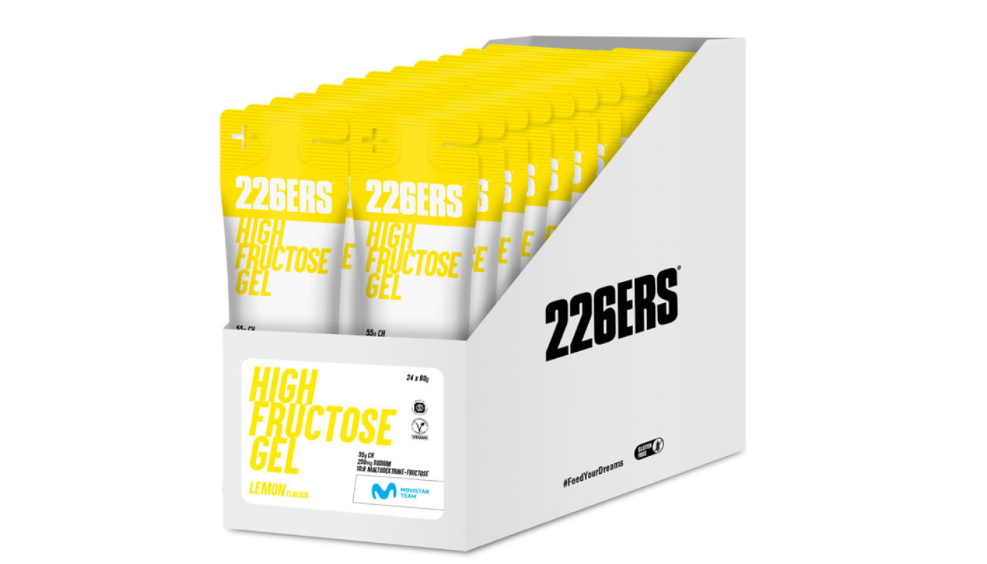 Гель 226ERS High Fructose 55г вуглеводів лимон 80г 24шт/уп 1920г