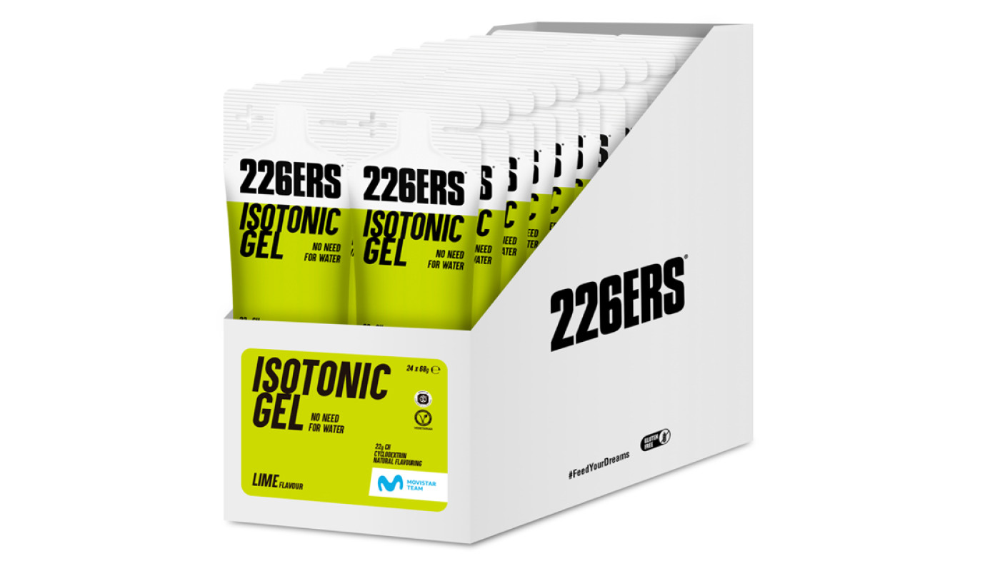 Гель 226ERS Isotonic Energy 22г вуглеводів лайм 68г 24шт/уп 1632г