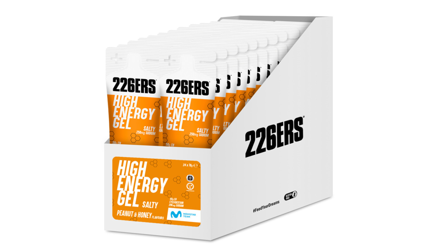 Гель 226ERS High Energy 50г вуглеводів солоний арахіс/мед 76г 24шт/уп 1824г