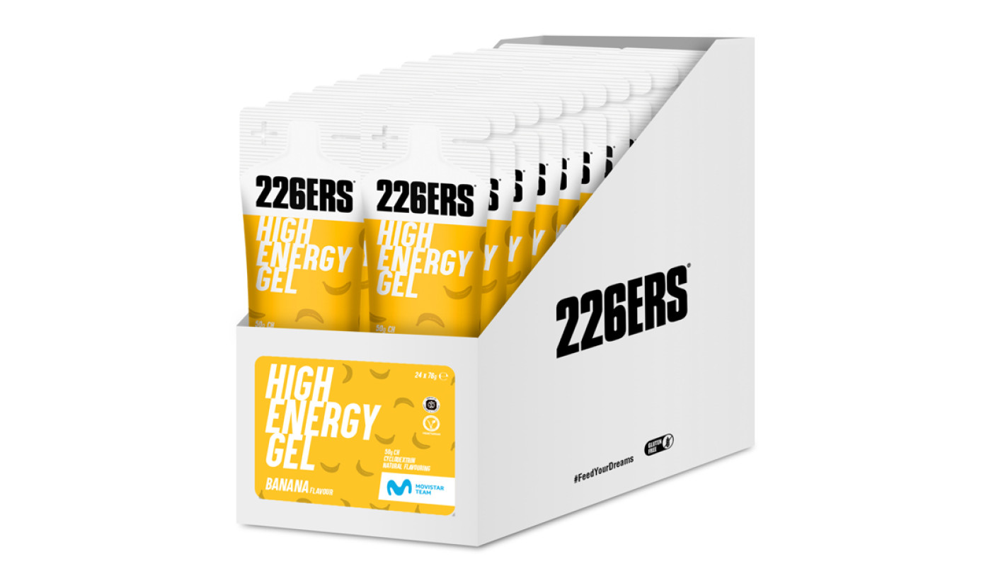 Гель 226ERS High Energy 50г вуглеводів банан 76г 24шт/уп 1824г