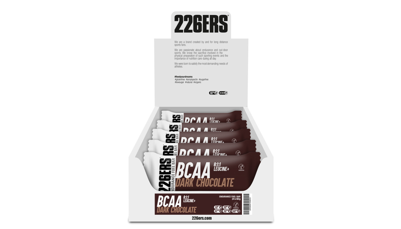 Батончик 226ERS Endurance Fuel BCAA Energy черный шоколад 60г 24шт/уп 1440г