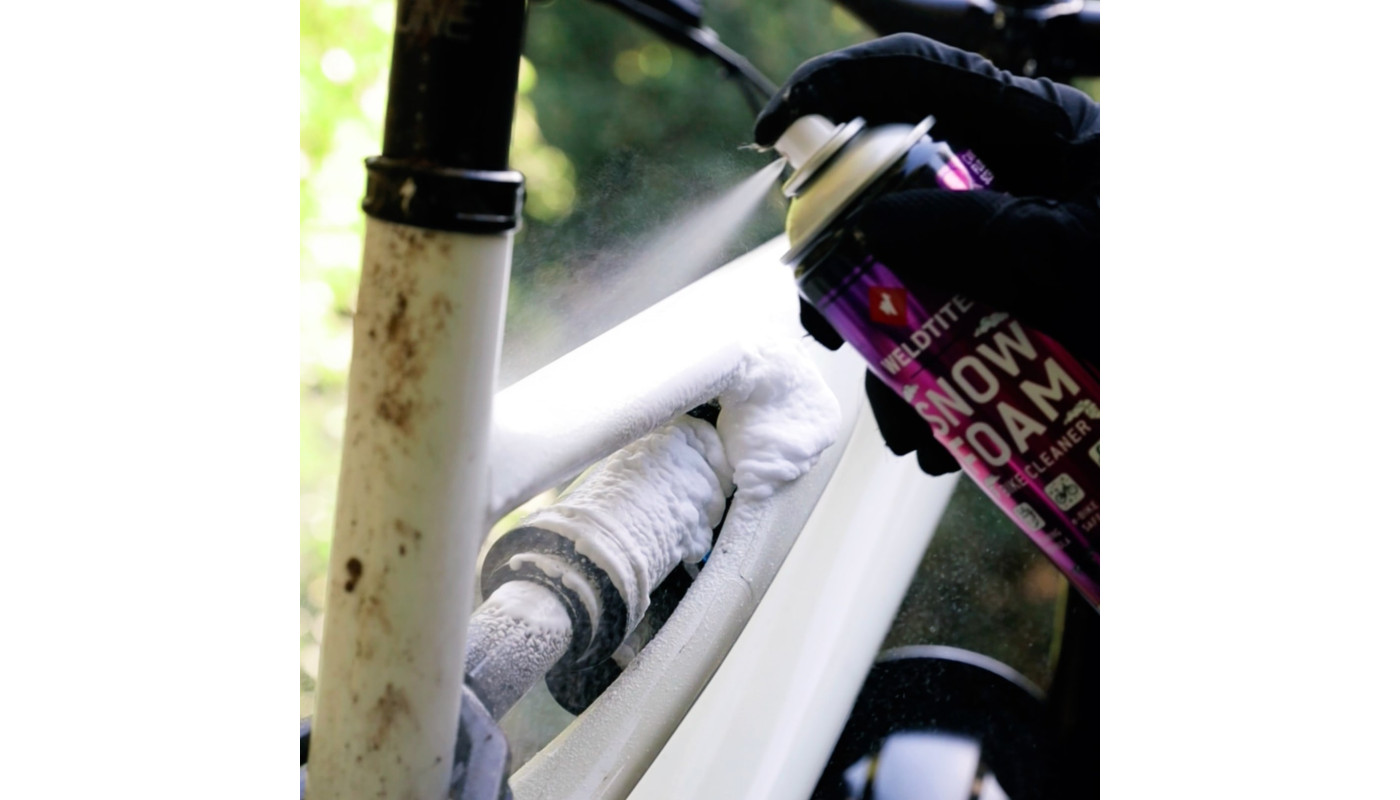 Очищувач велосипеда Weldtite 03098 Snow Foam Bike Cleaner, суха піна, аерозоль, 500мл