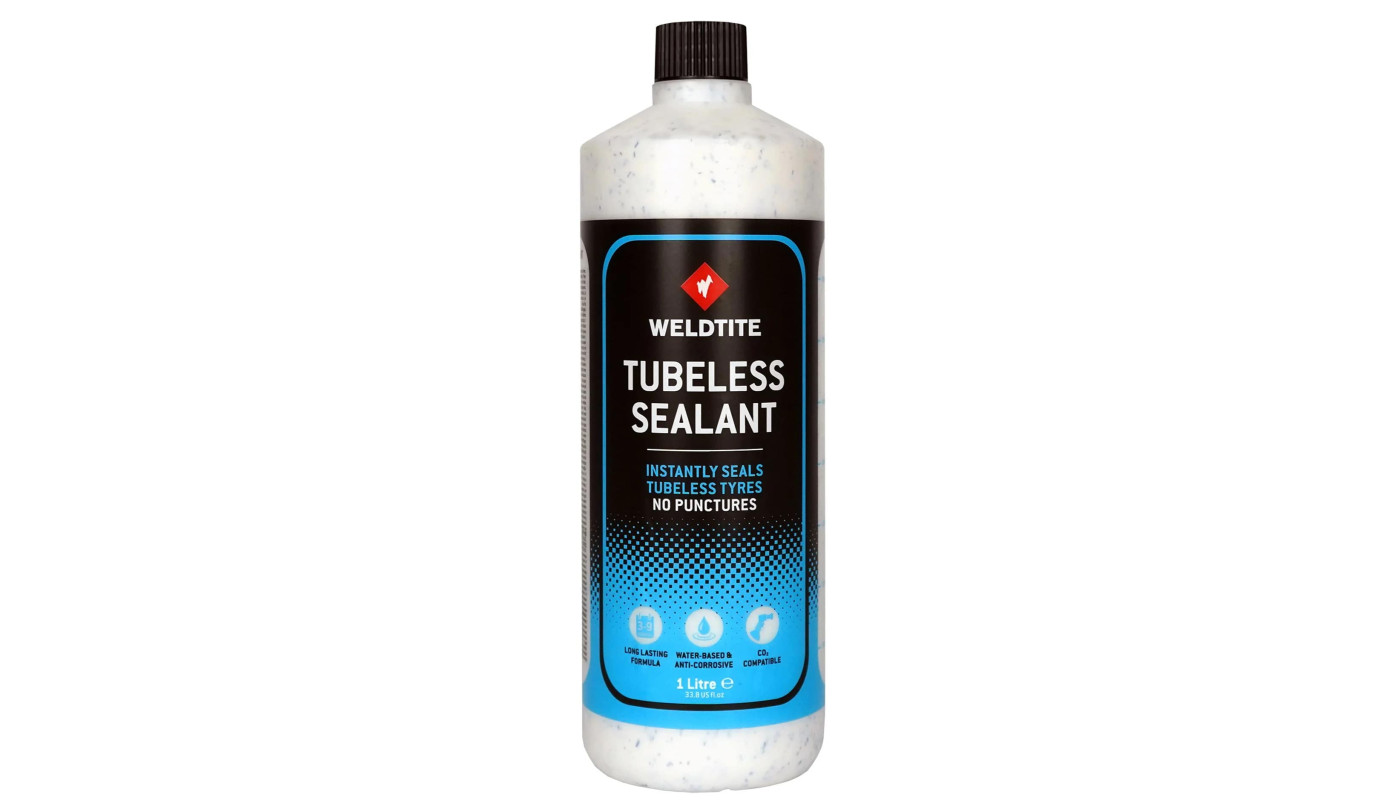Герметик Weldtite 03093 Tubeless Sealant with Rubber Shred, для безкамерних шин, латексний, 1л