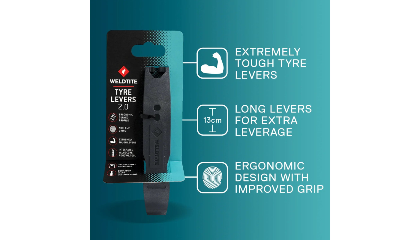 Лопатка бортувальна Weldtite 06026 TYRE LEVERS 2.0 (2шт)