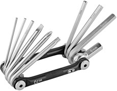 Мультитул Crankbrothers M10,  2/2.5/3/4/5/6/8мм, T25, Phillips #2, flat #2, черный