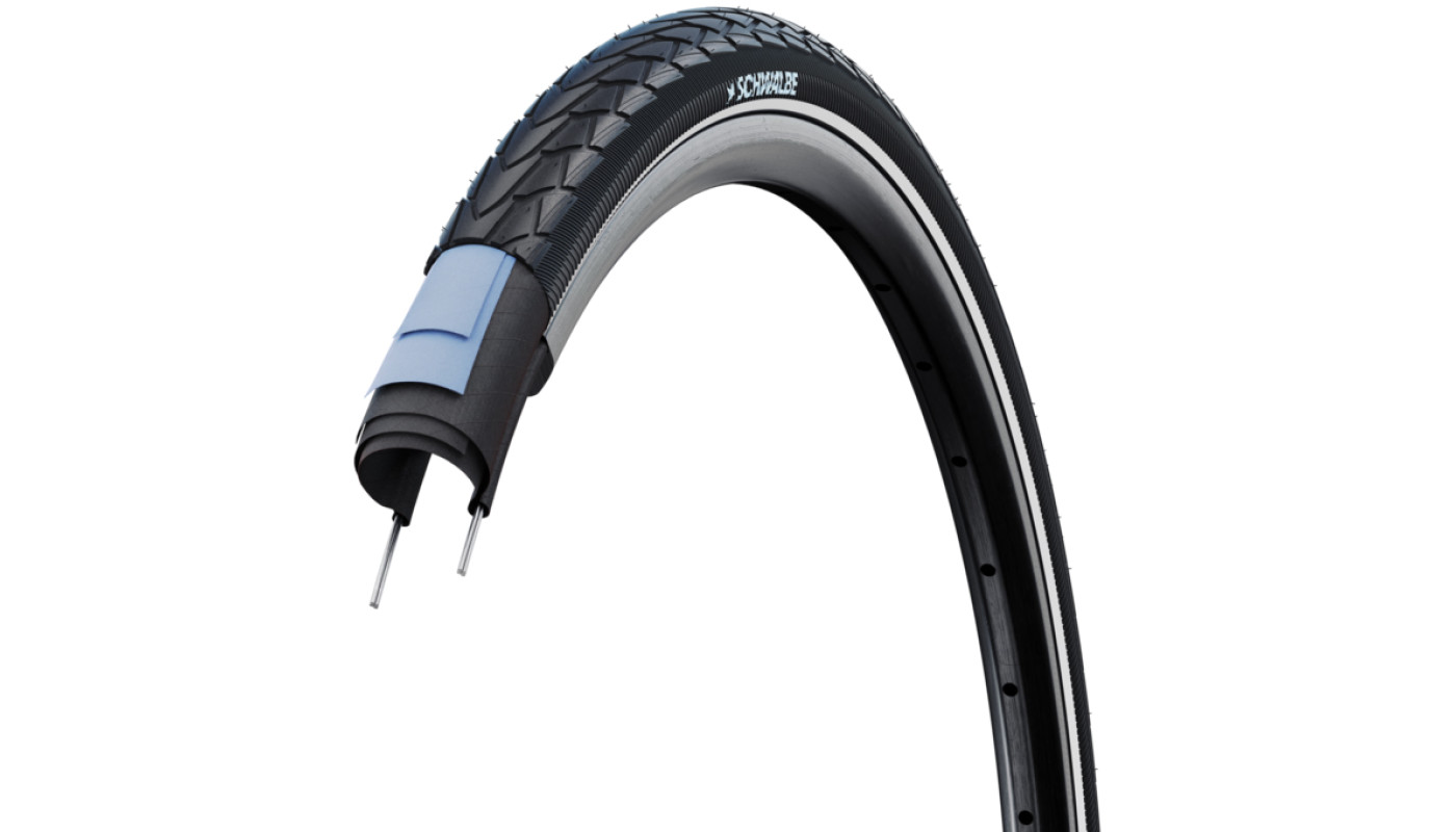 Покрышка 28x1.50 700x38C (40-622) Schwalbe MARATHON RACER, RaceGuard, B/B-SK+RT HS429 ADDIX GREEN 67EPI