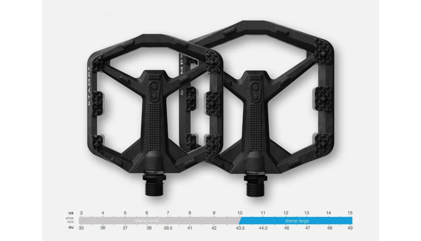 Педалі Crankbrothers STAMP 0, розмір L (43-49 eu), чорні