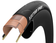 Покрышка 700x30 (30-622) GoodYear Vector Sport Tube Type, 60tpi + Dual R:Shield, Folding Black
